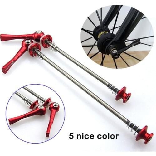 48g /Pair Titanium Ti Axis Skewers QR Ultra-light MTB Road Bike Bicycle Quick Release Front 100 Rear 130/135mm Wheel Hub Skewers