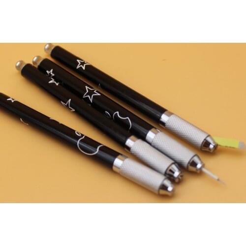 5Pcs Manual Microblading Pen For Permanent Makeup Eyebrows Embroidery Tattoo Two uses fog Eyebrow Tattoo pen
