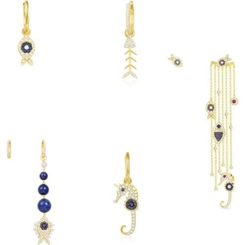 Женские золотые серьги APM SWA China At AliExpress