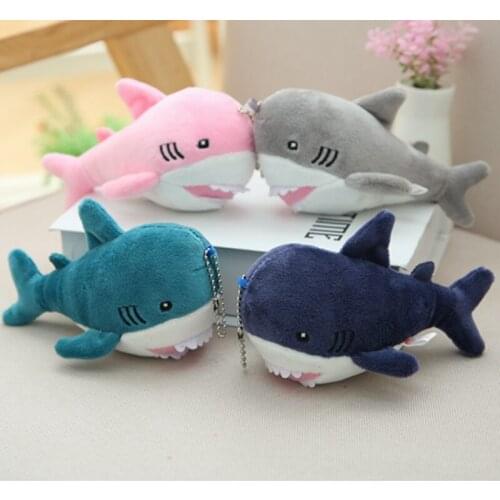 Key Chain Gift Shark Plush Stuffed Toy Doll Kids Small Mini Plush Toys for Children Cute Plush Keychains Plush with Keychain