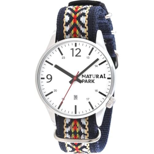 NATURAL PARK Simple student Watches Men Top Brand Luxury Clock relogio masculino Quartz Wristwatch Handmade Nylon Strap 2018