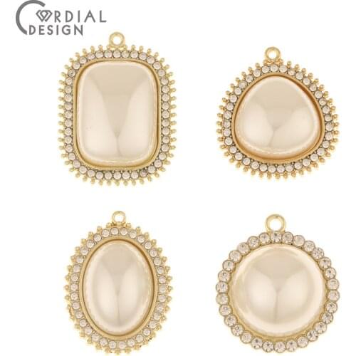 Cordial Design 30Pcs Jewelry Accessories/Geometry Shape/Hand Made/Imitation Pearl/Earrings Pendants/Jewelry Findings Components