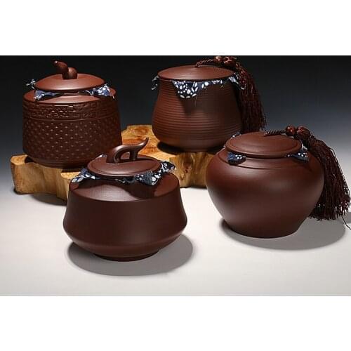 Purple Sand Tea Cans, Tea Container Storage Cans, Household Multifunctional Coffee Beans Storage Sealed Cans, Pu'er Tea Box