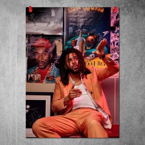 J. Cole Canvas Paintings on The Wall Art Posters and Prints Nordic Picture for Living Room No Frame