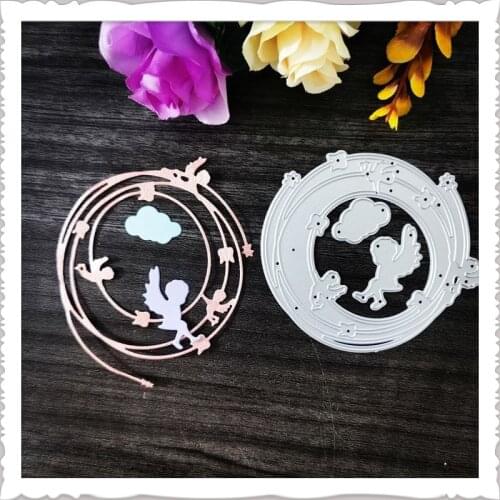 Angel wreath Metal Cutting Dies for DIY Scrapbooking Album Paper Cards Decorative Crafts Embossing Die Cuts