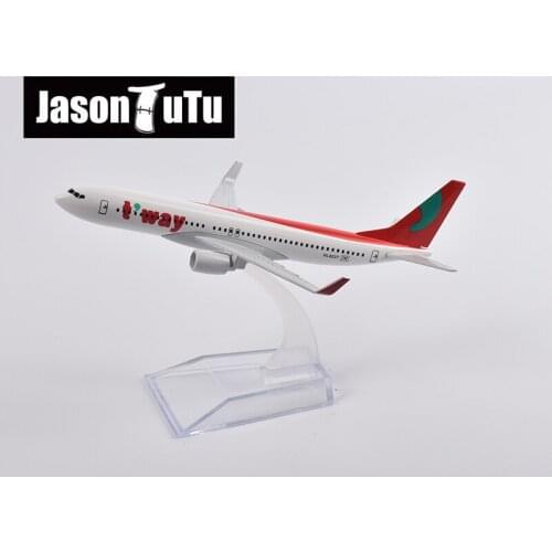 JASON TUTU 16cm Korea T'way Air Boeing 737 Airplane Model Plane Model Aircraft Diecast Metal 1/400 Scale Planes Dropshipping