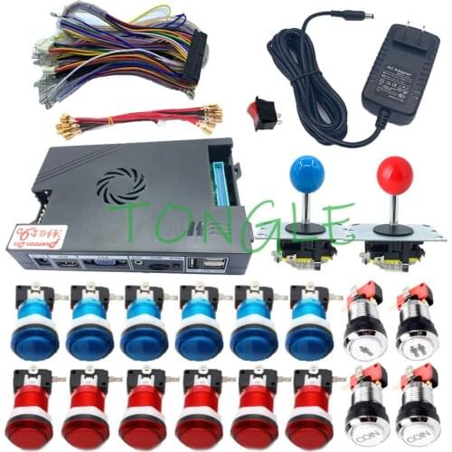 Pandora Box 9 1500 in 1 Family Home Version DIY Kit 5pin Joystick 33mm Led Arcade Push Button For Fighting Game Console