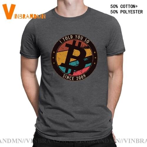 Retro 70s Clothing Vintage I Told You So Bitcoin Crypto Design T shirts men Bitcoin Shirt Cryptocurrency Bitcoin tshirt