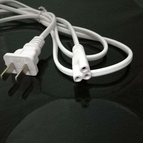 US Plug T5 T8 LED Tube Plug Power Cord 2 Core with Switch Extension Cord Three-Hole 1.8 Meters 5pcs