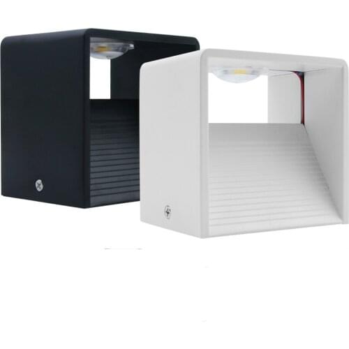 Modern Simple Style 7W Square Aluminum alloy COB LED Wall Lamp Indoor Decor Sconces for Living room Bedroom Corridor Stairs