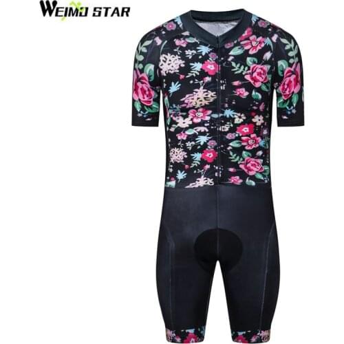 Triathlon Cycling Jersey Quick Dry Short Sleeve Bike Jersey Clothes Ropa Ciclismo Bicycle One Piece Compressed Riding Clothing