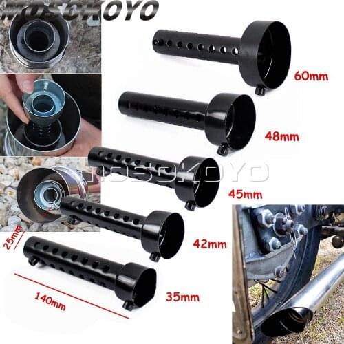 Universal Motorcycle Can DB Killer Silencer Noise Sound Eliminator Exhaust Adjustable Muffler Silencer 35mm/42mm/45mm/48mm/60mm