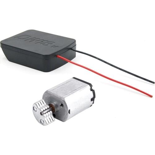 Top 1 Pcs DC1.5V-9V 0.08A 3200RPM Output Speed Mini Vibrating Motor & 1 Pcs Battery Adapter