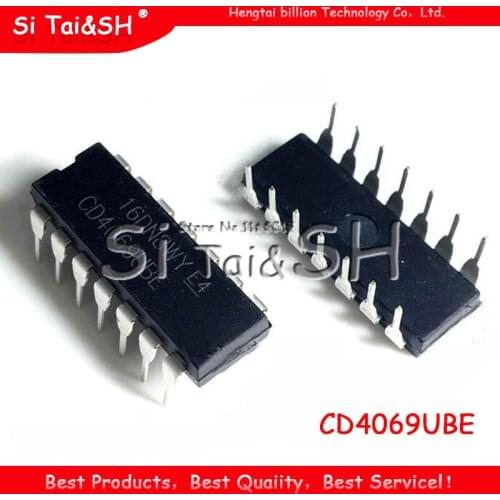 10pcs CD4069UBE DIP CD4069 DIP14 CD4069U new and original