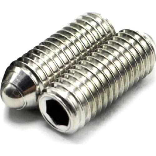 100pcs/lot M3 M4 M5 M6 ZC104-3 Stainless Steel Bead Set Screw Ball Head Machine Meter