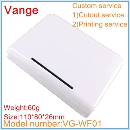 2pcs/lot network electronic enclosure box 110*80*26mm ABS plastic junction box for wifi module PCB device