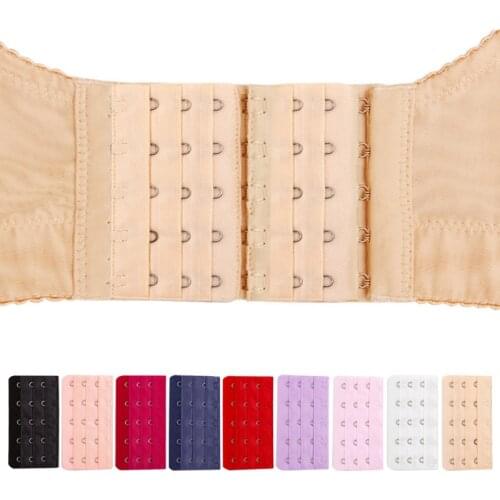 2pcs Adjustable Belt Buckle Replacement Famale Bra Hook Extenders Hooks Bra Extender Elastic Lingerie Extension Strap Intimates