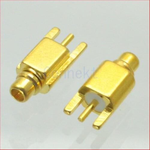 50pcs/lot MMCX male plug solder PCB edge surface mount RF connector