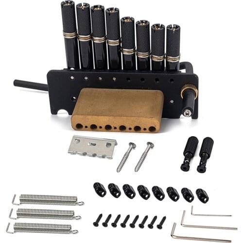 8-string Headless Guitar Bridge Tremolo System with Tailpiece for Electric guitar accessories guitar parts Guitar Replacement
