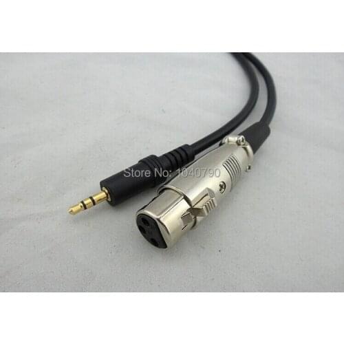 Free Shipping computer lines to connect the microphone/3.5 turn to femaler line/The microphone line of 3.5 black 5M