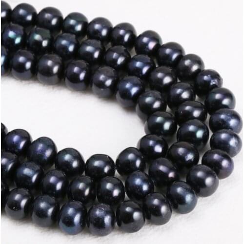 Natural Freshwater Pearls Beads High Quality 36 cm Punch Loose Beads for Jewelry Making DIY Women Necklace Bracelet 8-9 mm