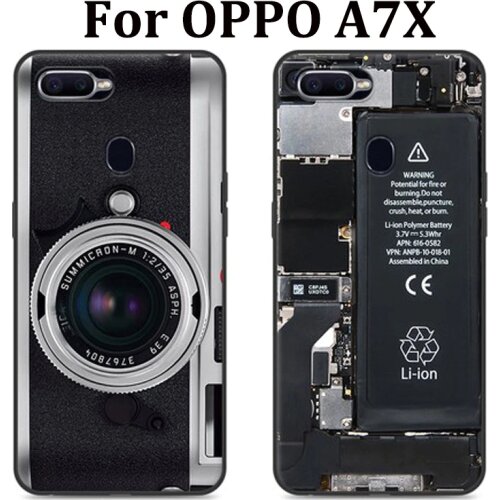 6.3inch For OPPO A7X Case cover retro Soft Silicon cover For OPPO A 7X phone case Cover OPPOA7X Shell For OPPO A7X phone cases