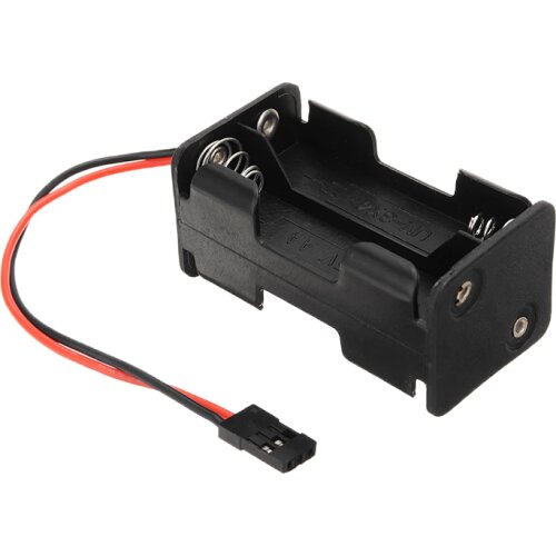 AA Size 2 Slot Power Battery Storage Case Box Holder For RC Car/Plane Models Receiver 4* AA Battery Case Box Compatible JR 3 Pin