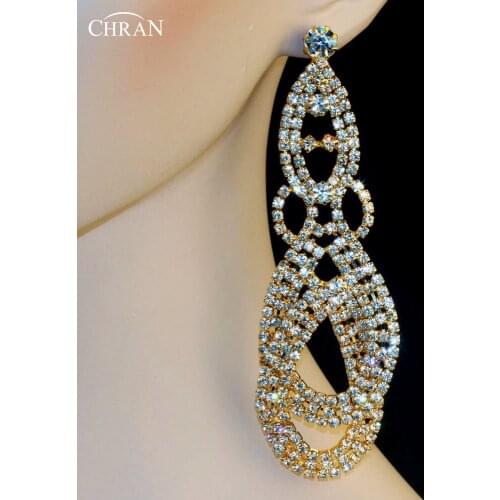 Женские золотые серьги CHRAN China At AliExpress