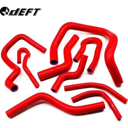DEFT Auto Silicone Radiator Hose Kit for Honda Civic D16 D15 SOHC EK EG 1992 1993 1994-2000 Car Accessories 4.5mm Thickness 9Pcs