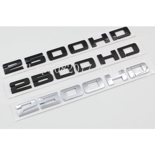 Letters Emblem for Chevrolet Silverado GMC Sierra 2500HD Pickup Truck Car Styling Badge Lower Trunk Door Nameplate Logo Sticker