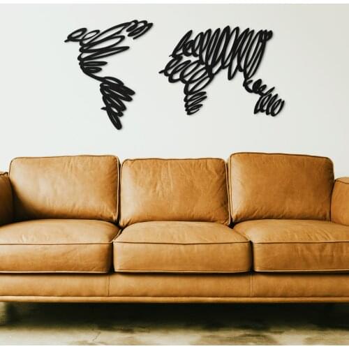Signature Metal Black Decor Wall Art Decorative Nordic Style Large Wall Decor for Living Room Study Room Office Home Decoration