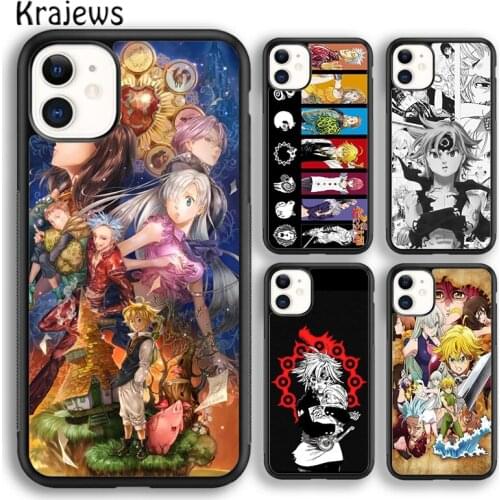 Krajews Anime Seven Deadly Sins Collage soft Phone Case Cover For iPhone 5s SE 2020 6s 7 8 plus X XS XR 11 12 mini pro max Shell