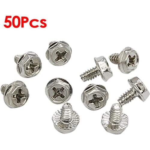 MYLB 50 PCS Quadrex Head Short Computer Case Motherboard Screws
