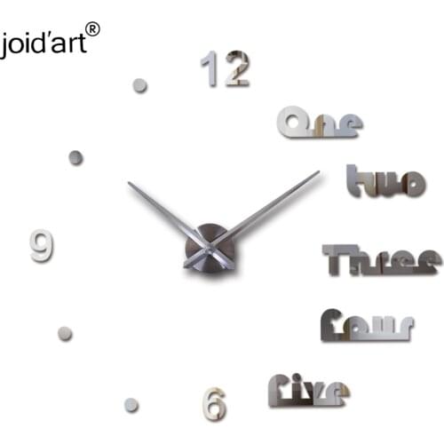 2018 new wall clock diy clocks reloj de pared quartz watch europe living room large decorative horloge murale watches stickers