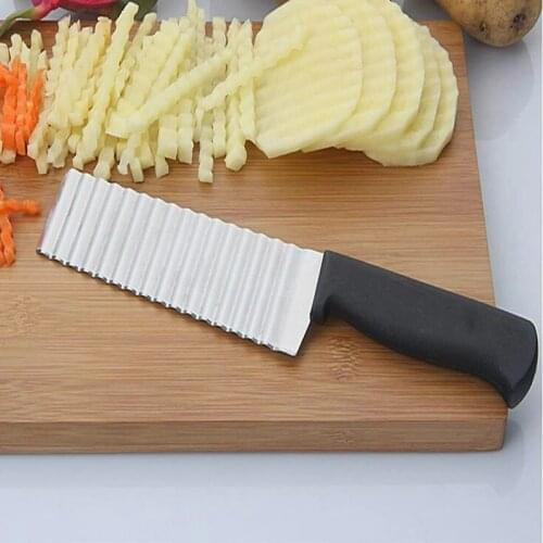 Stainless Steel Cut Potatoes Handmade French Fries Knife Wave Pattern Kitchen Multifunctional Vegetable Tools Kitchen Utensils