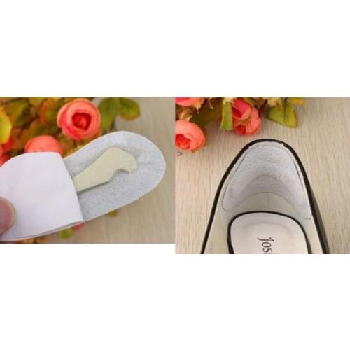 Wholesale concise hug heel care series antiwear pigskin heel sticker mat anti-friction heel sticky pad for high heel foot care