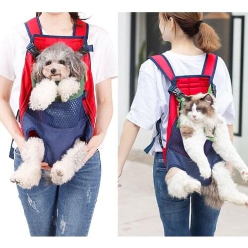 Pet Carrier Backpack Pet Front Dog Carrier Adjustable Legs Out Travel Bag 20CA