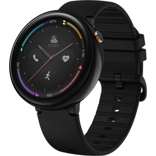Smart Watch Ceramic Bezel 2.5D AMOLED Screen bluetooth Call Music Storage GPS 10 Sports Mode Custom Dial Watch Chinese Version