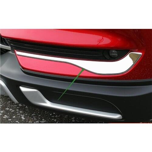 Car Styling Accessories For Mazda CX-5 CX5 2017 2018 Front Fog Light Foglight Lamp Under Protector Lid Eyelid Eyebrow Cover Trim