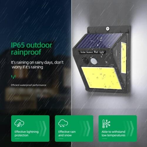 PIR Motion Sensor Yard Landscape Light Sunlight 3 Mode Solar Light Solar Panel Wall Lamp Decorative Light 20W Wall Lamp