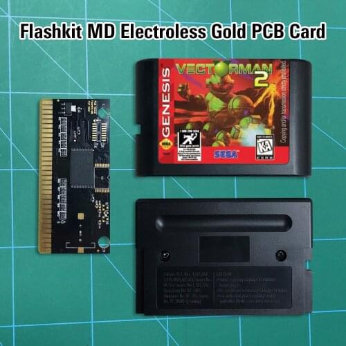 Vectorman 2 - Flashkit MD Electroless Gold PCB Card 16 bit MD Games Cartridge For MegaDrive Genesis console