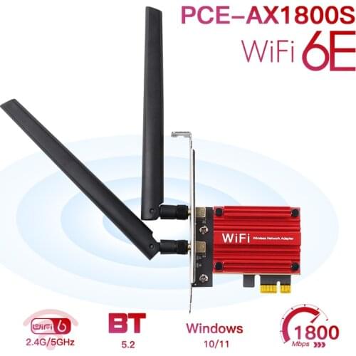 3000Mbps Dual Band 2.4Ghz/5Ghz 802.11AC/AX For Bluetooth5.1 Intel AX200 PCIe Wifi 6 Wireless Adapter Network Card for Desktop PC