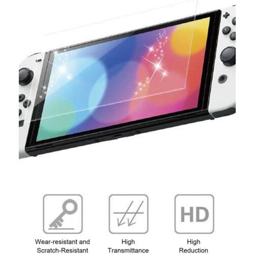 High Definition Tempered Glass HD Screen Protector Film For Switch OLED Model Delicate Highly Durable Tempered Touch