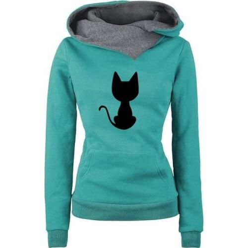 Women Sweatshirt Hoodies Autumn Winter Fashion Print Pattern Casual Fleece Pullovers Jacket Ladies Oversized Hooded Clothes