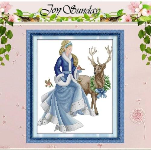 The Winter Fairy Tales Counted Cross Stitch 11CT 14CT Cross Stitch Sets Wholesale Cross-stitch Kits Embroidery Needlework
