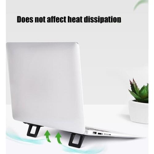 1 Pair Portable Foldable Laptop Notebook Heighten Holder Cooling Stand Bracket