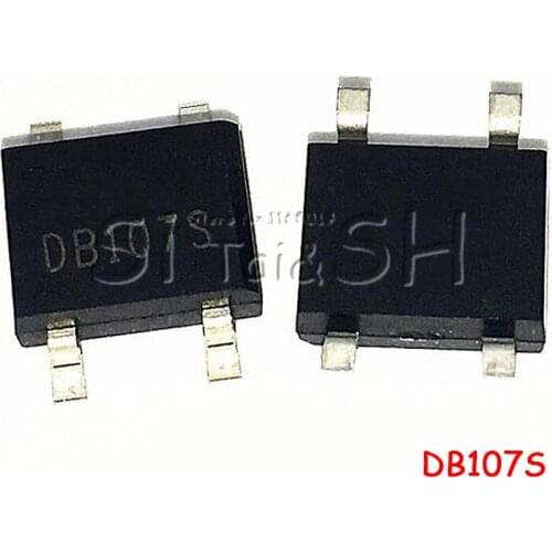 10PCS/LOT SMD DB107 DB107S 1A 1000V SOP4 Single Phases Diode Rectifier Bridge