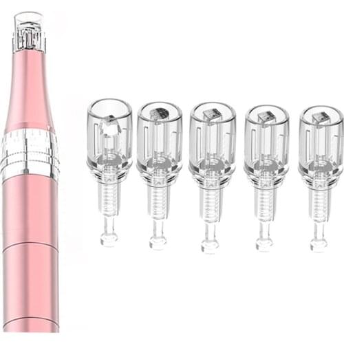 10pcs Micro needle Cartridges Derma Pen Screw Replacement Head Microneedling Pen Needles 3D/12/24/36pin Nano Needles