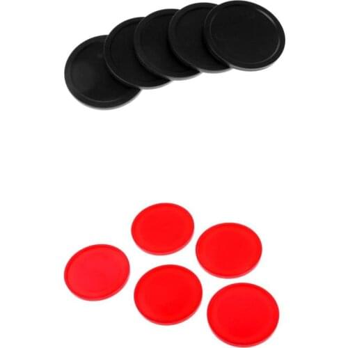 10Pcs Plastic 60mm/50mm Air Hockey Pucks Table Replacement Pucks Accessories