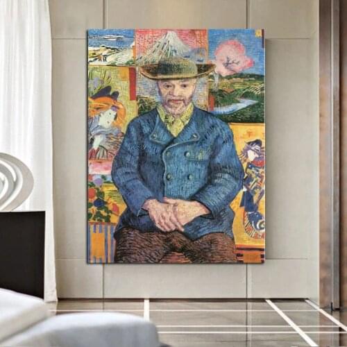 100% Hand Painted Handmade Van Gogh Oil Paintings Father Tang Ji Abstract Canvas Art Wall House Decor Murals Large Size